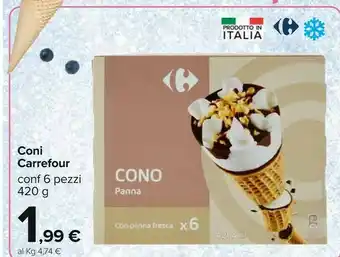 Carrefour Carrefour Cono Panna offerta