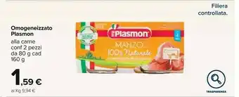 Carrefour Plasmon Plasmon Omogeneizzato offerta