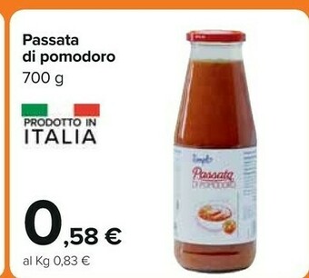 Carrefour Passata di pomodoro offerta
