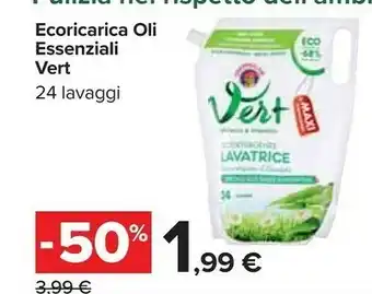 Carrefour Chanteclair Ecoricarica Oli Essenziali Vert 24 Lavaggi offerta
