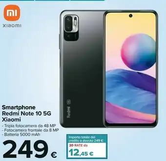 Carrefour Xiaomi Xiaomi Smartphone Redmi Note 10 5g offerta