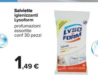 Carrefour Lysoform Salviette Igienizzanti offerta
