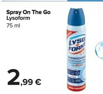 Carrefour Lysoform Spray On The Go offerta