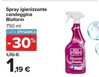 Carrefour Bioform Spray Igienizzante Candeggina offerta