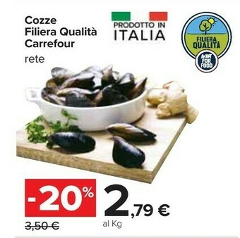 Carrefour Carrefour Cozze Filiera Qualita offerta