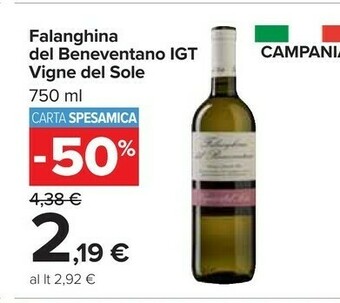 Carrefour Vigne Del Sole Falanghina Del Beneventano Igt offerta