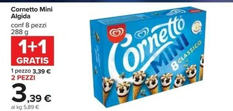 Carrefour Algida Cornetto Mini Classico Parfum Vanille 288 G(ml) offerta