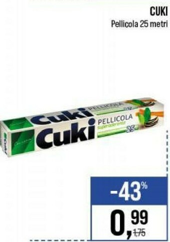 Caddy's Cuki Pellicola Trasparente offerta