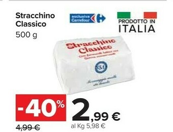 Carrefour Stracchino Classico offerta