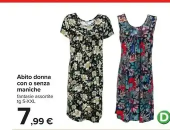 Carrefour Abito Donna Con O Senza Maniche offerta