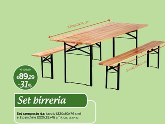 Arredo giardino