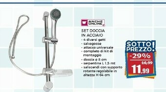 Happy Casa Soffione doccia offerta