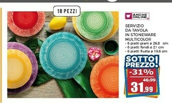 Happy Casa Servizio piatti offerta