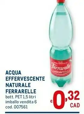 Metro Ferrarelle Acqua offerta