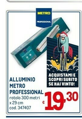 Metro Carta stagnola offerta