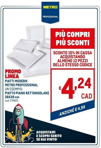 Metro Servizio piatti offerta