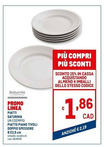 Metro Servizio piatti offerta