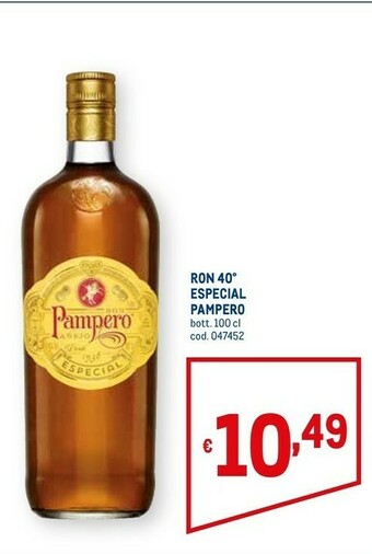Metro Pampero Rum offerta
