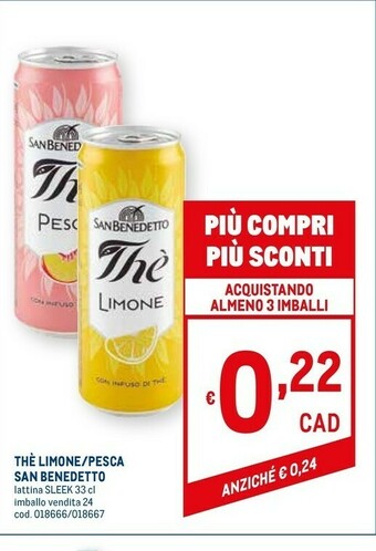 Metro San Benedetto The offerta