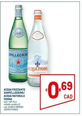 Metro Acqua panna Acqua offerta