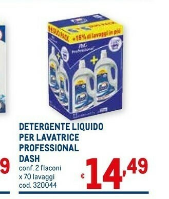 Metro Omino Bianco Detersivo lavatrice offerta
