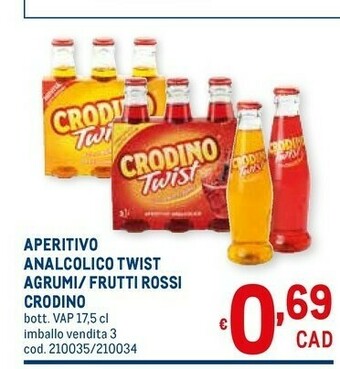 Metro Campari Crodino offerta