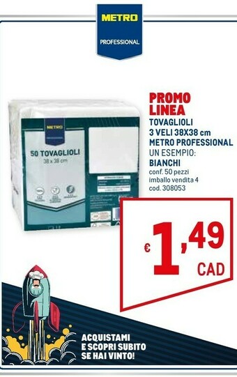 Metro Tovaglioli offerta