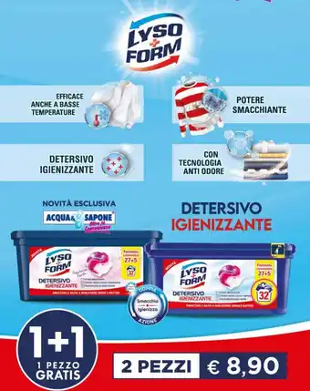 Acqua & Sapone Lysoform Detersivo Igienizzante 2 pezzi offerta