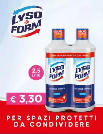 Acqua & Sapone Lysoform 2,5 Litri offerta