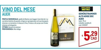 Metro Intenso Prosecco offerta