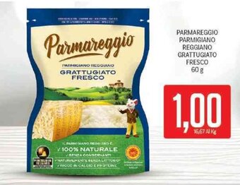 Supermercati Piccolo Parmareggio Parmigiano Reggiano Grattugiato Fresco 60 g offerta