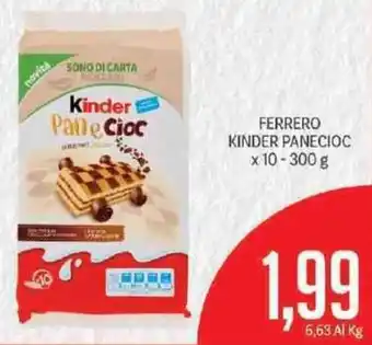 Supermercati Piccolo Ferrero Kinder Panecioc x 10 - 300 g offerta