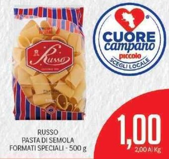 Supermercati Piccolo Russo Pasta Di Semola Formati Speciali 500 g offerta
