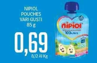 Supermercati Piccolo Nipiol Pouches Vari Gusti 85 g offerta