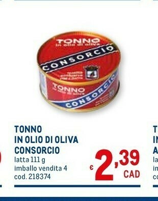 Metro Consorcio Tonno offerta