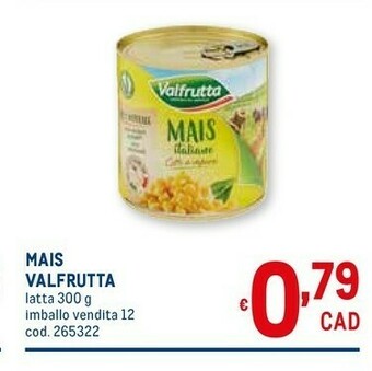 Metro Valfrutta Mais offerta