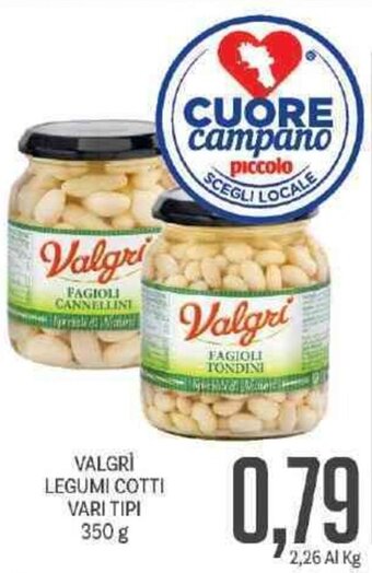 Supermercati Piccolo Valgrì Legumi Cotti Vari Tipi 350 g offerta