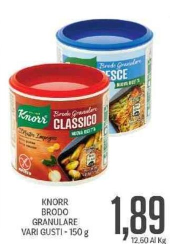 Supermercati Piccolo Knorr Brodo Granulare Vari Gusti 150 g offerta
