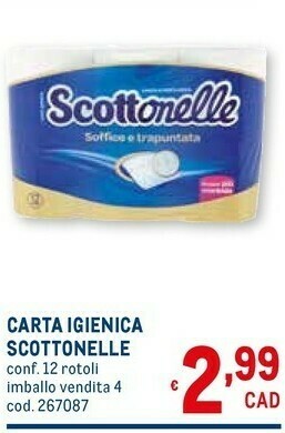 Metro Carta igienica offerta