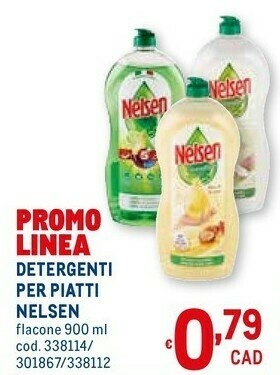 Metro Nelsen Detersivo piatti offerta