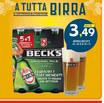 Vivo Supermercati Becks Birra offerta