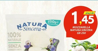 Vivo Supermercati Natura sincera Mozzarella offerta