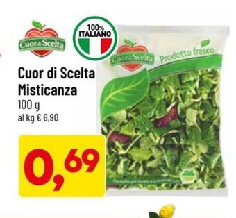 DPiù Cuor di Scelta Misticanza 100 g offerta