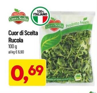 DPiù Cuor di Scelta Rucola 100 g offerta