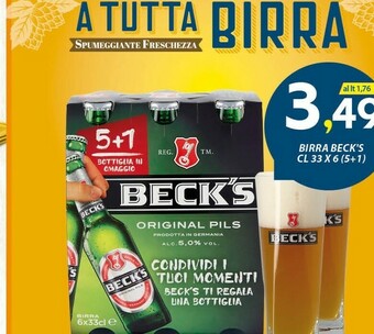 Vivo Supermercati Becks Birra offerta