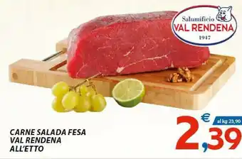 Vivo Supermercati Salumificio val rendena Carne offerta