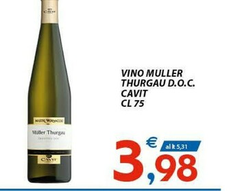 Vivo Supermercati Muller Thurgau offerta