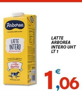 Arborea Latte parzialmente scremato