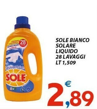 Vivo Supermercati Sole Detersivo lavatrice offerta