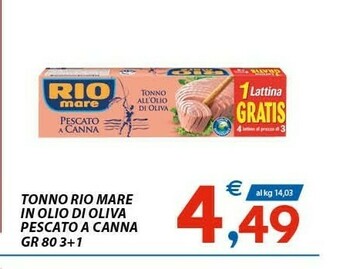 Vivo Supermercati Rio Mare Tonno Rio mare offerta